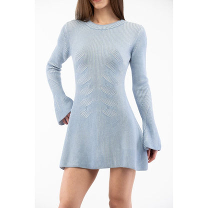 Moschino Multicolor Wool Casual Dress - Multi Lilac, Size S