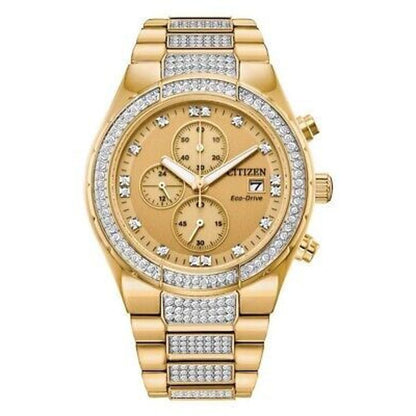 Citizen Men's Gold Stainless Steel Solar Bracelet Watch