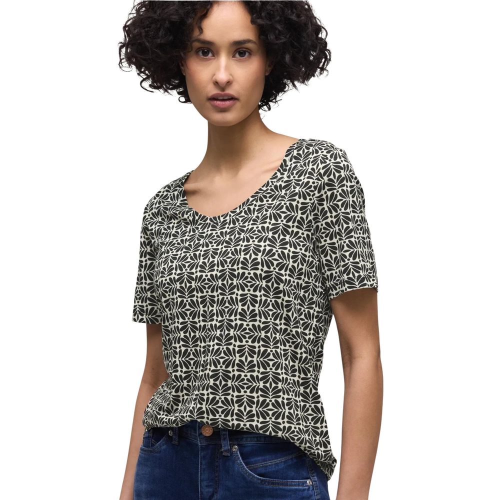 Street One Black Modal T-Shirt - New Gerda Model 324798