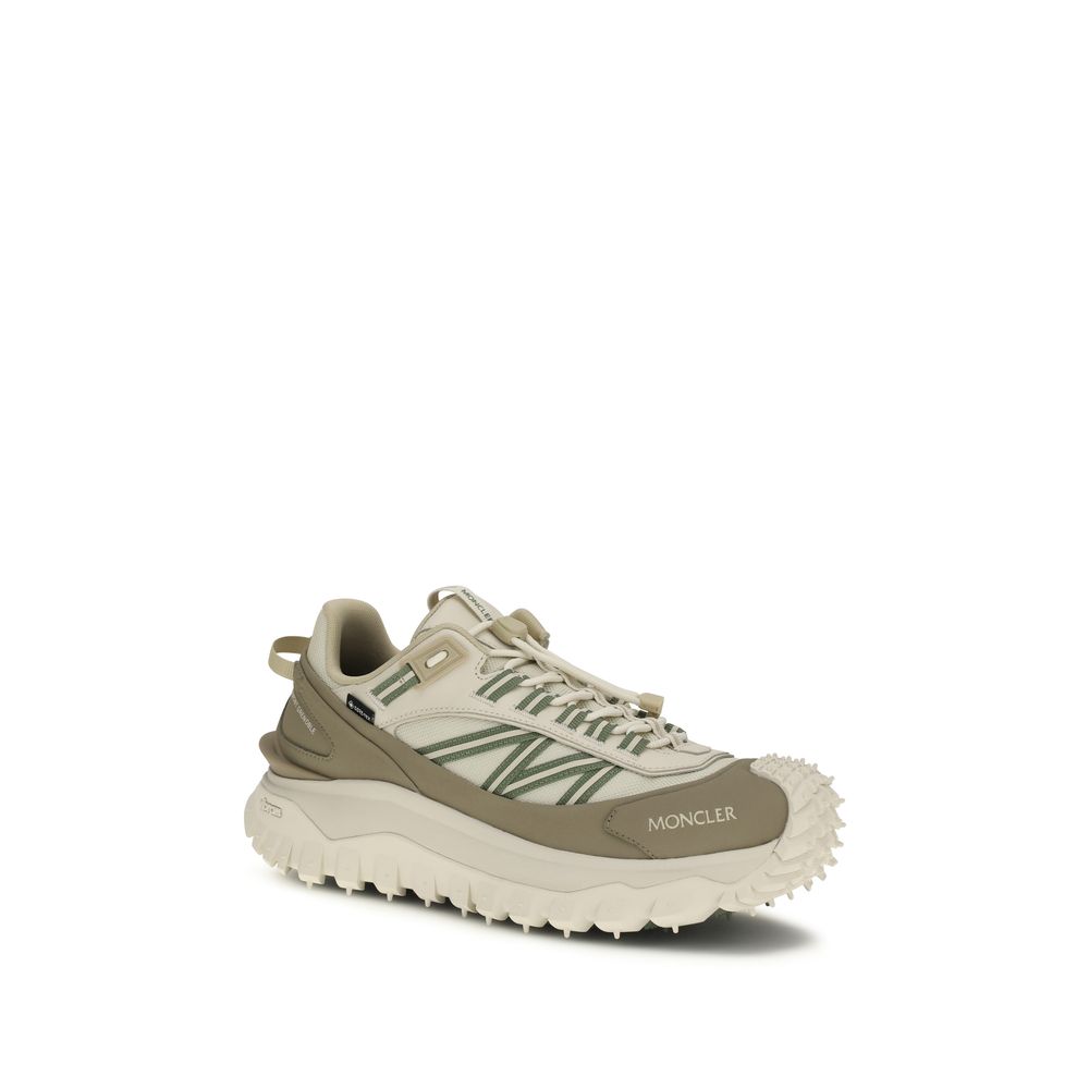 Moncler Trailgrip GTX Athletic Sneakers in Beige Polyamide