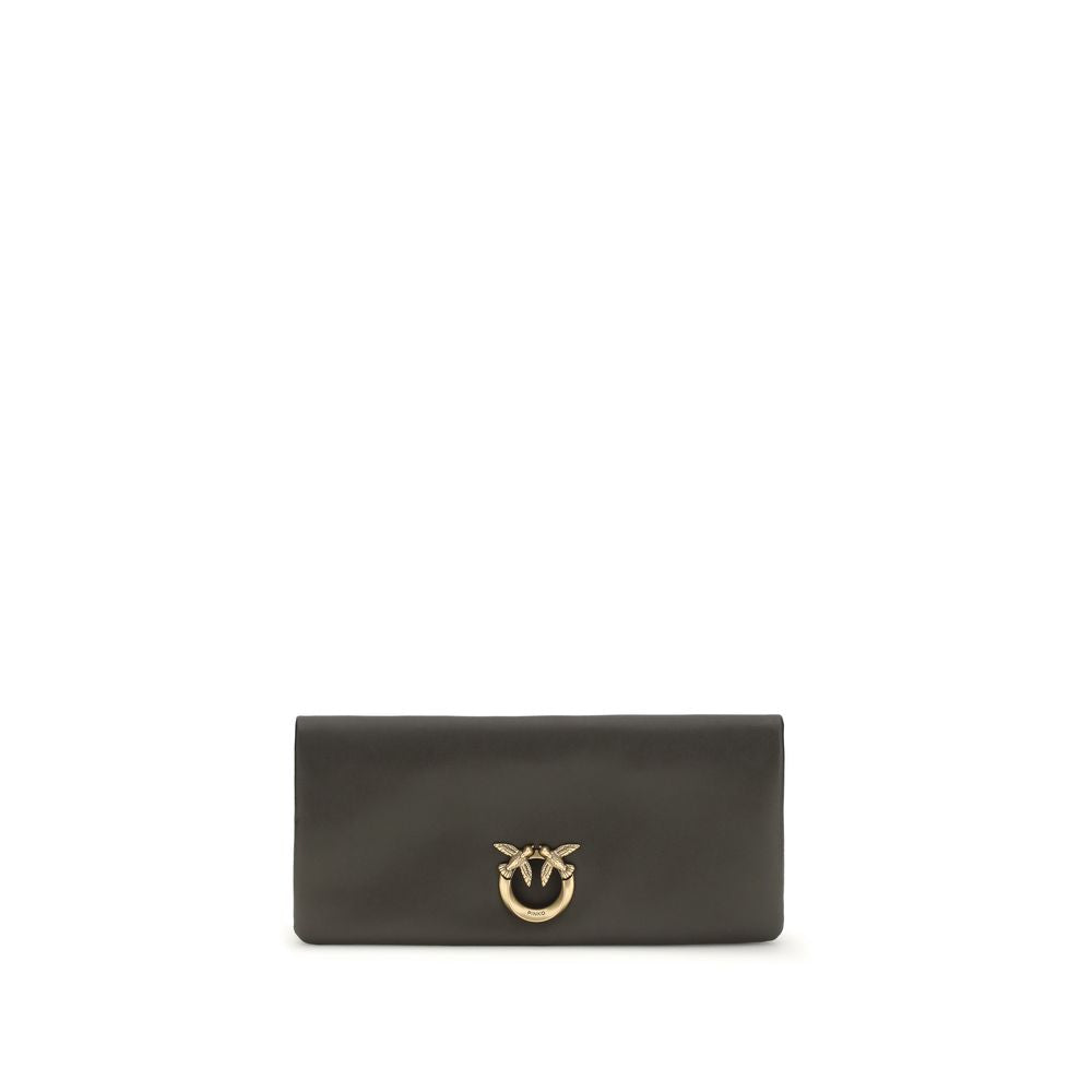 PINKO Love Medium Clutch Bag - Bicolor Calf Leather