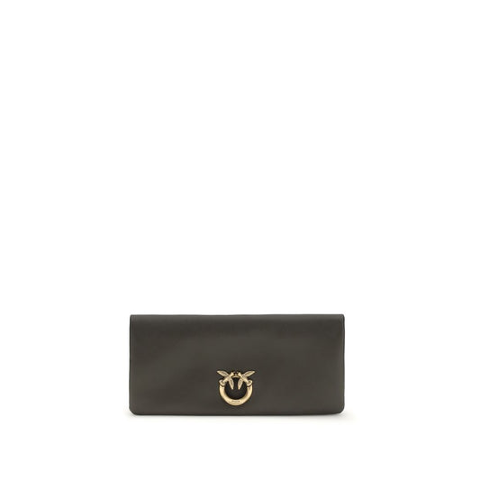 PINKO Love Medium Clutch Bag - Bicolor Calf Leather