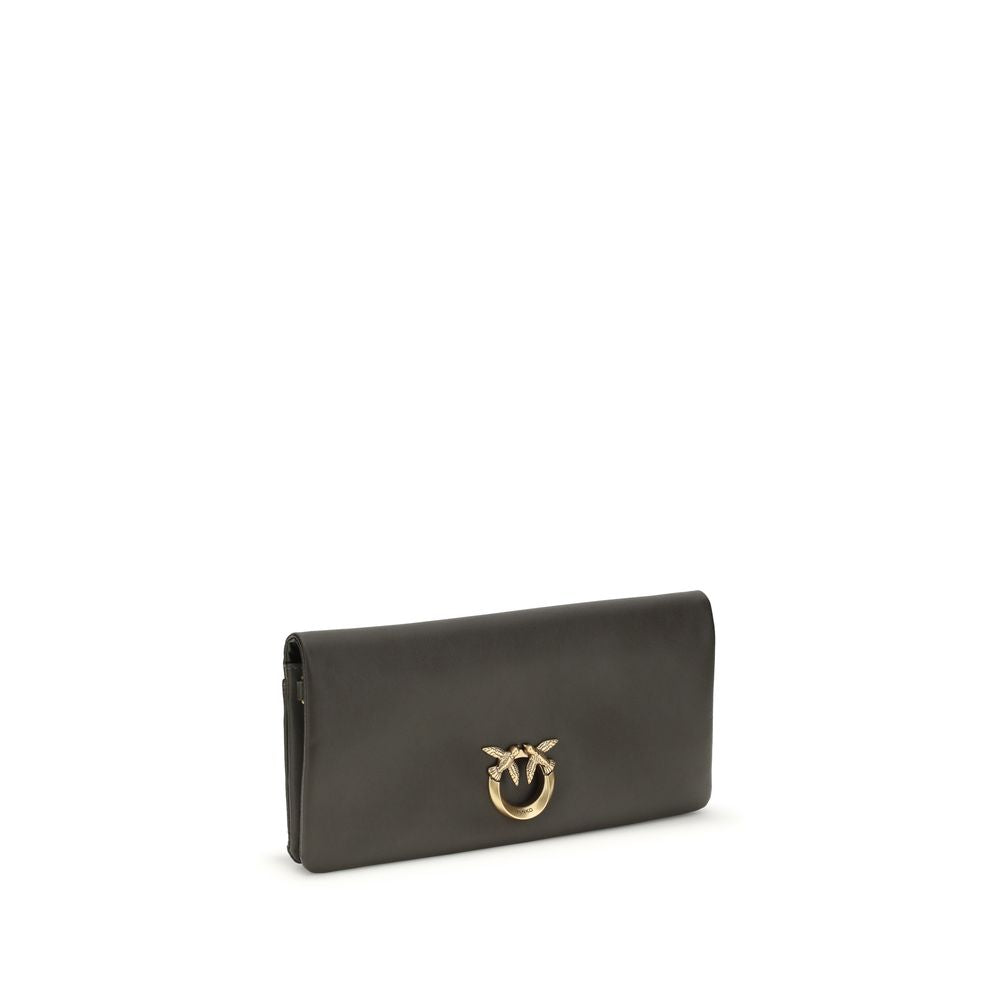PINKO Love Medium Clutch Bag - Bicolor Calf Leather