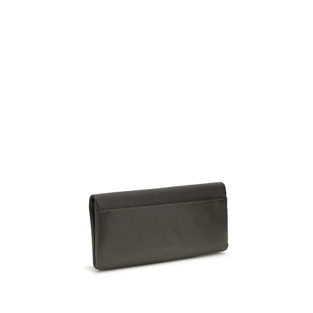 PINKO Love Medium Clutch Bag - Bicolor Calf Leather