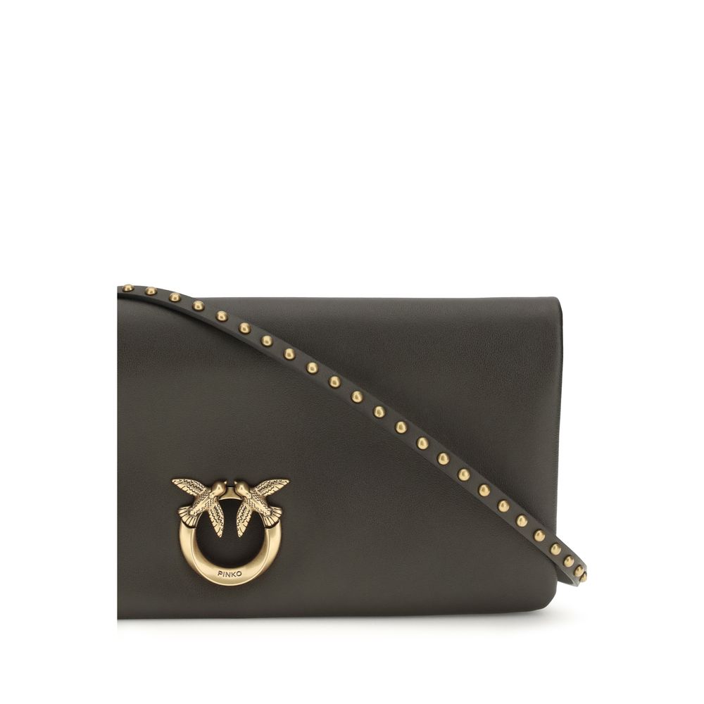 PINKO Love Medium Clutch Bag - Bicolor Calf Leather