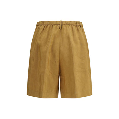 Forte-Forte Beige Linen Bermuda Shorts