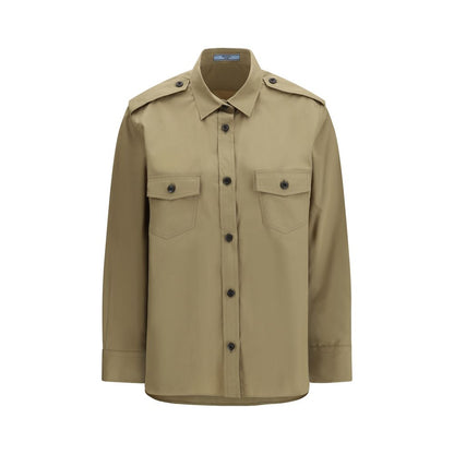 Prada Beige Cotton Poplin Shirt