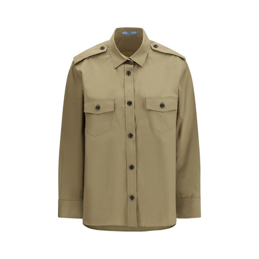 Prada Beige Cotton Poplin Shirt