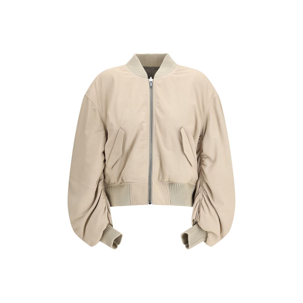 Rick Owens Secchia Flight Bomber Leather Jacket