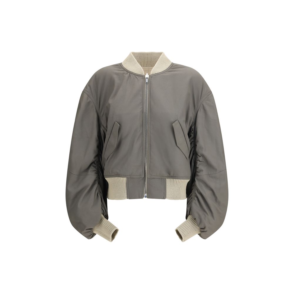 Rick Owens Secchia Flight Bomber Leather Jacket