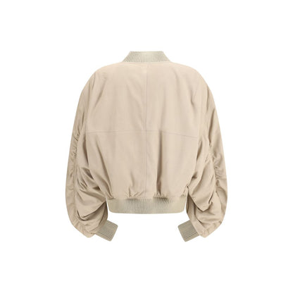 Rick Owens Secchia Flight Bomber Leather Jacket