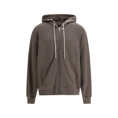 Rick Owens Brown Cotton Windbreaker Hooded Sweatshirt