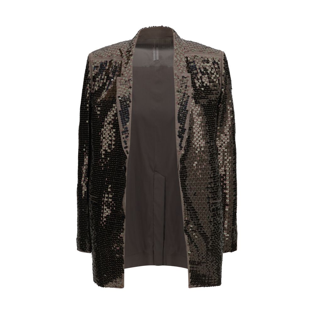 Rick Owens Concordian Embroidered Single-Breasted Jacket
