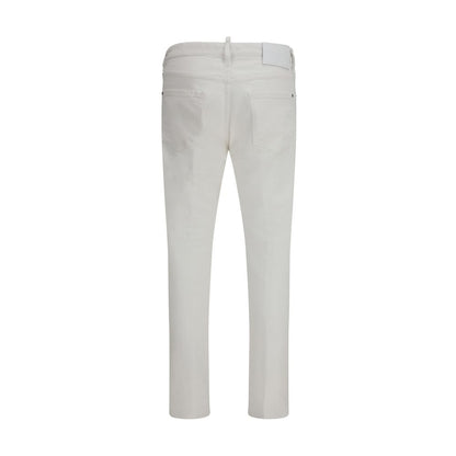 Dsquared2 White Cotton Jeans - Timeless Denim Versatility