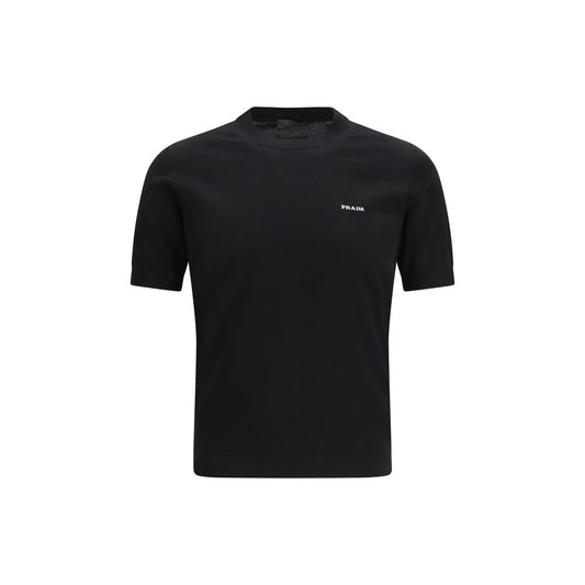 Prada Black Cotton T-Shirt - Essential Minimalism Redefined