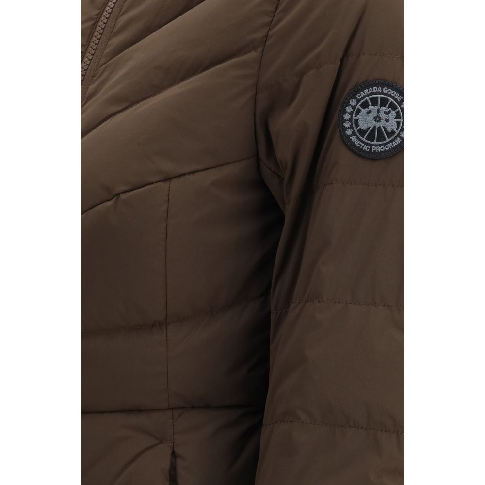 Canada Goose Clair Jacket Black Label - Brown Nylon Coat