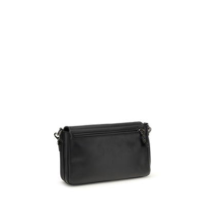 Fendi Black Calf Leather Flux Shoulder Bag