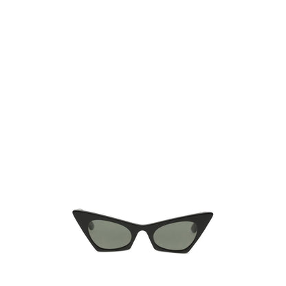 Alexander McQueen Women's Cat-Eye Sunglasses – Black Frame, Brown Lenses