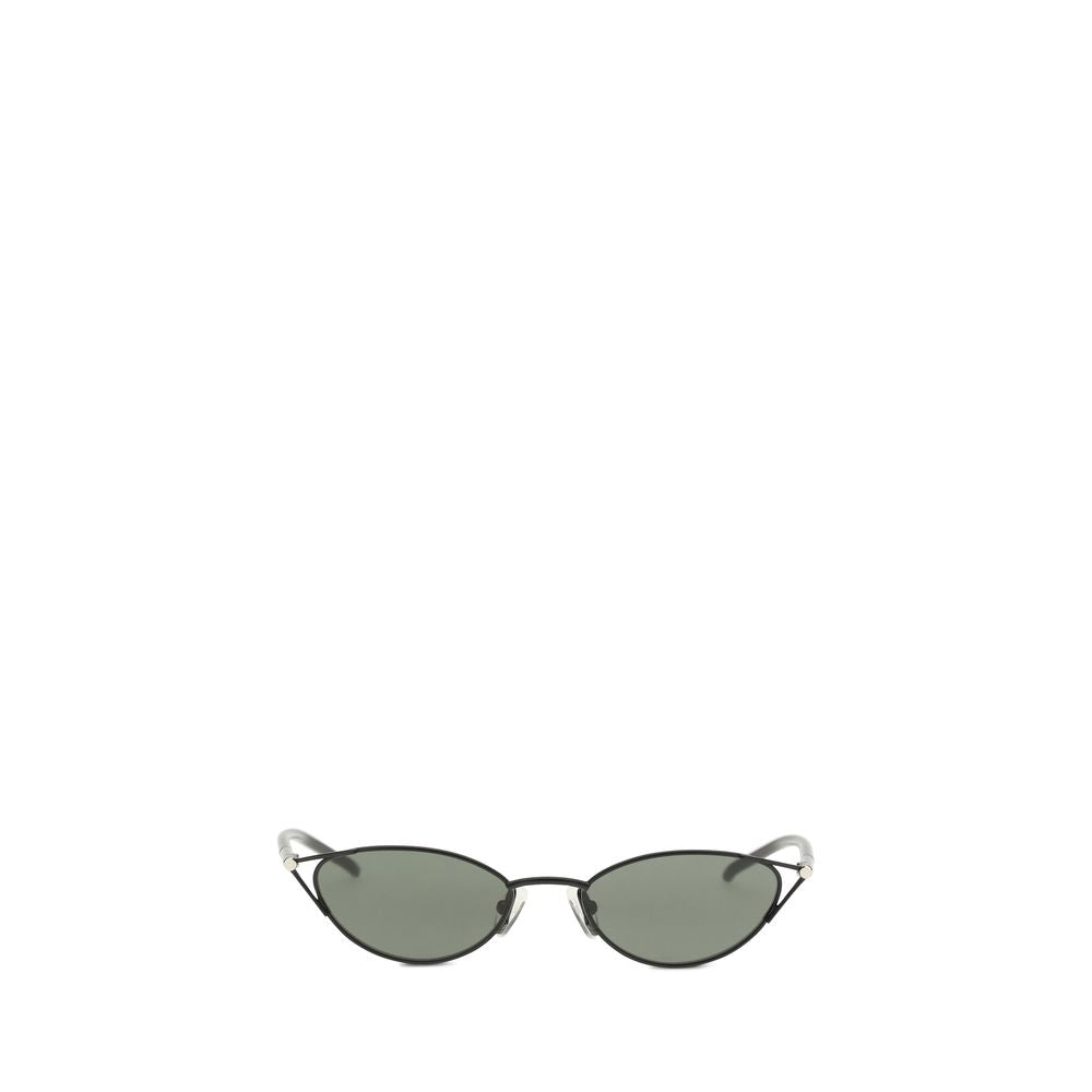 Alexander McQueen Cat-Eye Sunglasses – Black Metal Frames, Smoke Lenses