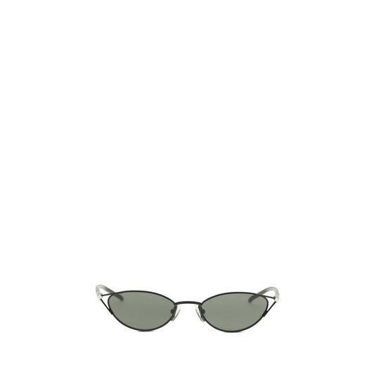 Alexander McQueen Cat-Eye Sunglasses – Black Metal Frames, Smoke Lenses