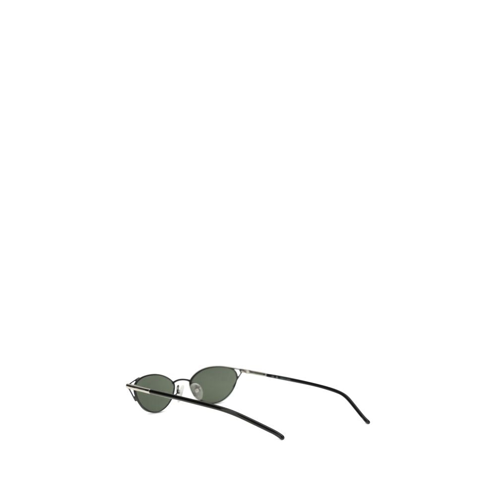 Alexander McQueen Cat-Eye Sunglasses – Black Metal Frames, Smoke Lenses