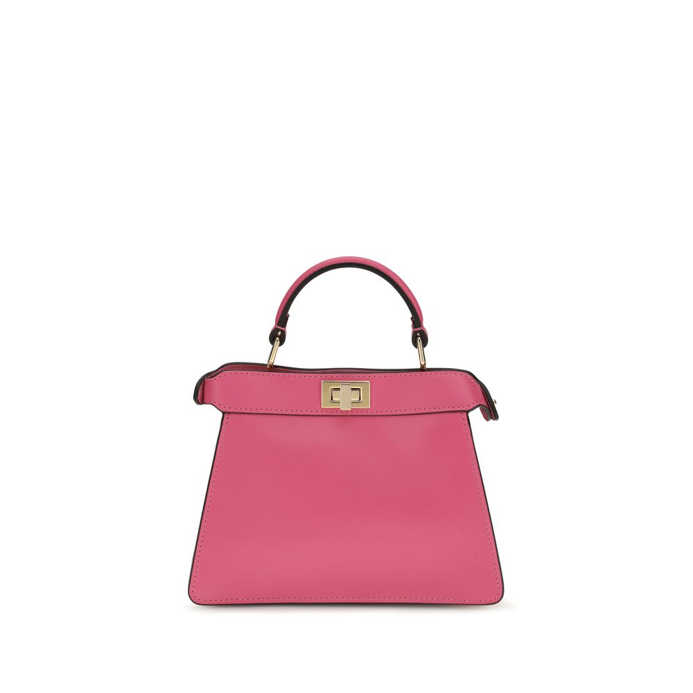 Fendi Pink Calf Leather Bos Taurus Peekaboo ISeeU Petite Shoulder Bag