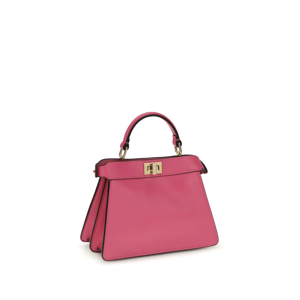 Fendi Pink Calf Leather Bos Taurus Peekaboo ISeeU Petite Shoulder Bag