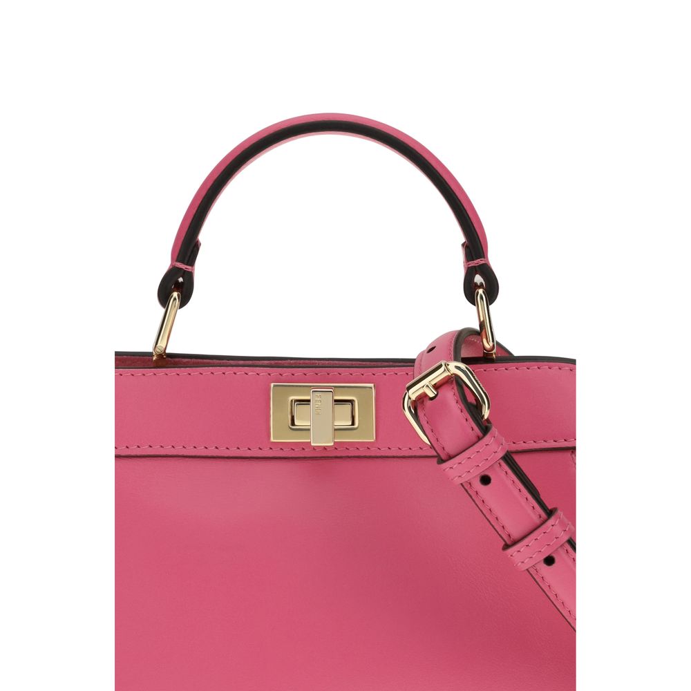 Fendi Pink Calf Leather Bos Taurus Peekaboo ISeeU Petite Shoulder Bag