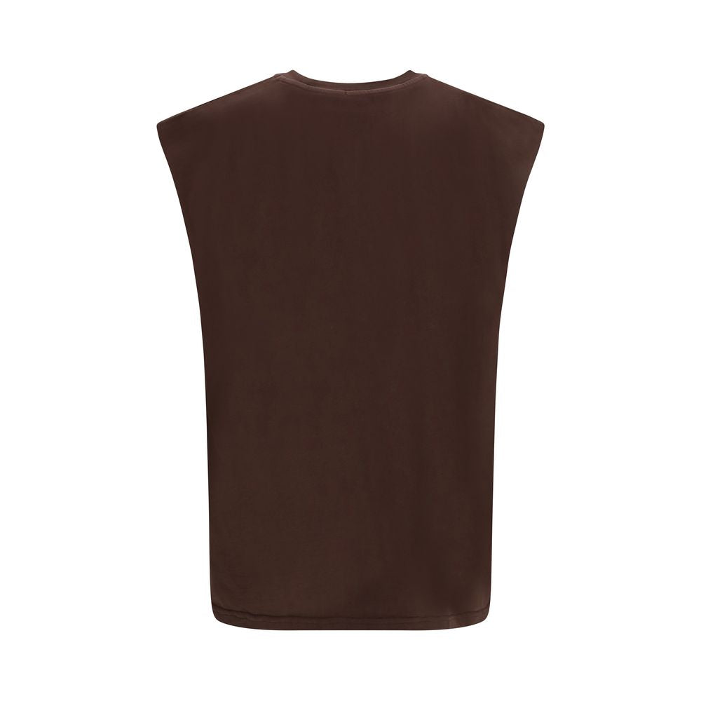 GCDS Brown Cotton T-Shirt - History Collection