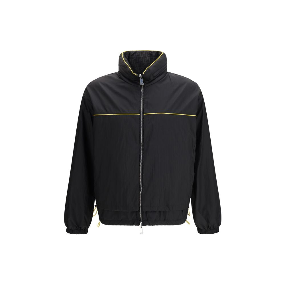 Fendi Black Reversible Windbreaker Shell Jacket