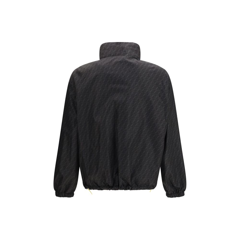 Fendi Black Reversible Windbreaker Shell Jacket