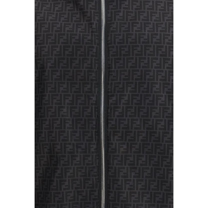 Fendi Black Reversible Windbreaker Shell Jacket