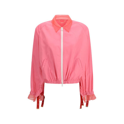 Fendi Pink Blouson Bomber Jacket