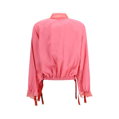 Fendi Pink Blouson Bomber Jacket