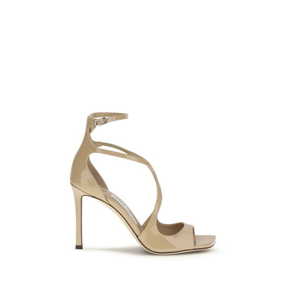 Saint Laurent Multicolor Calf Leather Bos Taurus Stiletto Heel Sandals