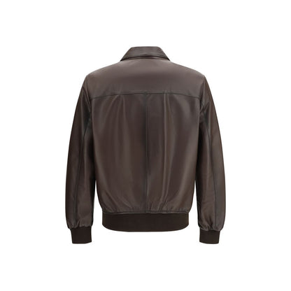D'amico Brown Lamb Ovis Aries Aries Bomber Jacket