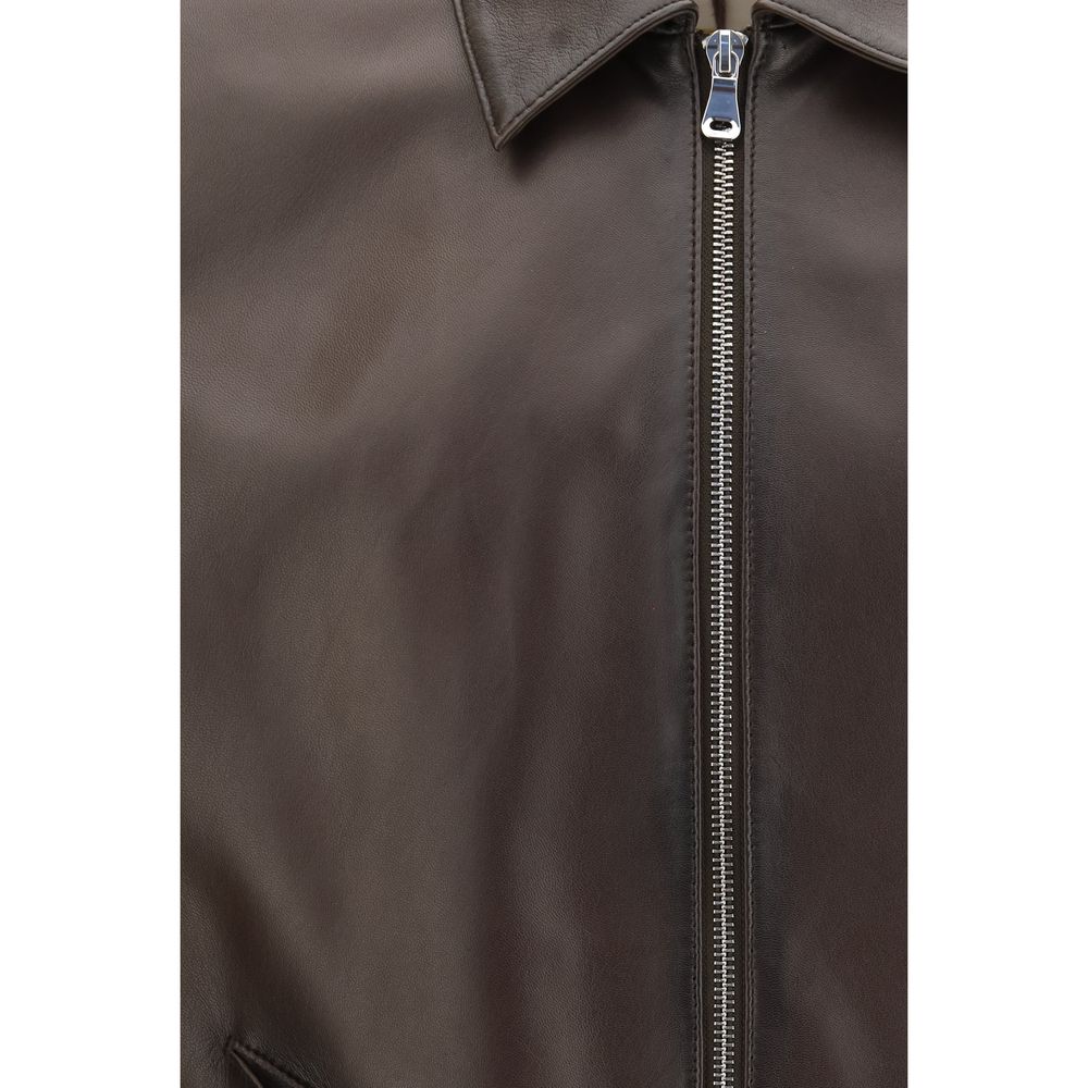 D'amico Brown Lamb Ovis Aries Aries Bomber Jacket