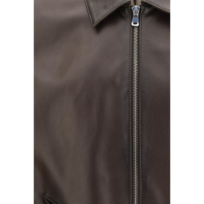 D'amico Brown Lamb Ovis Aries Aries Bomber Jacket