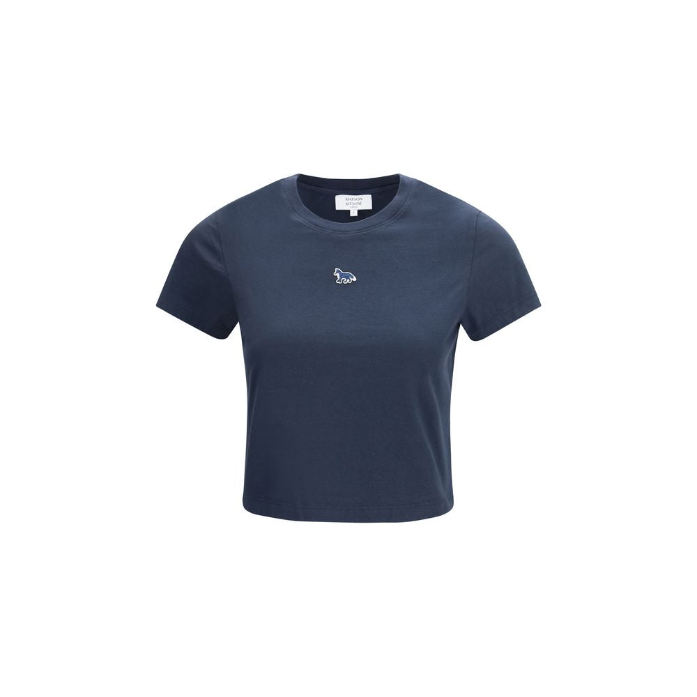 Maison Kitsuné Blue Cotton T-Shirt - Effortless Wardrobe Essential