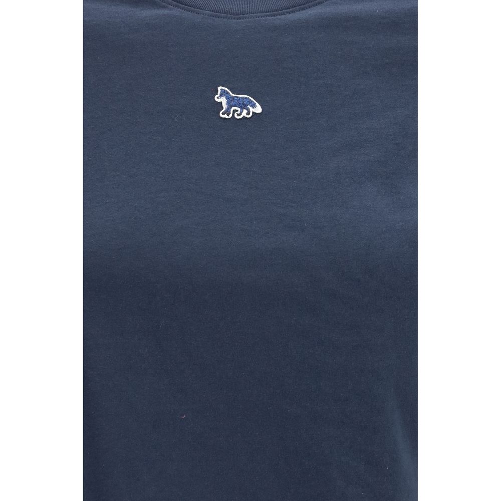 Maison Kitsuné Blue Cotton T-Shirt - Effortless Wardrobe Essential