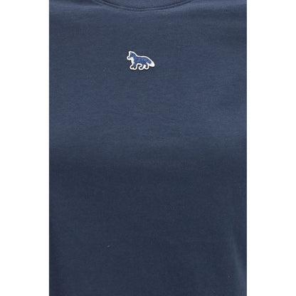 Maison Kitsuné Blue Cotton T-Shirt - Effortless Wardrobe Essential