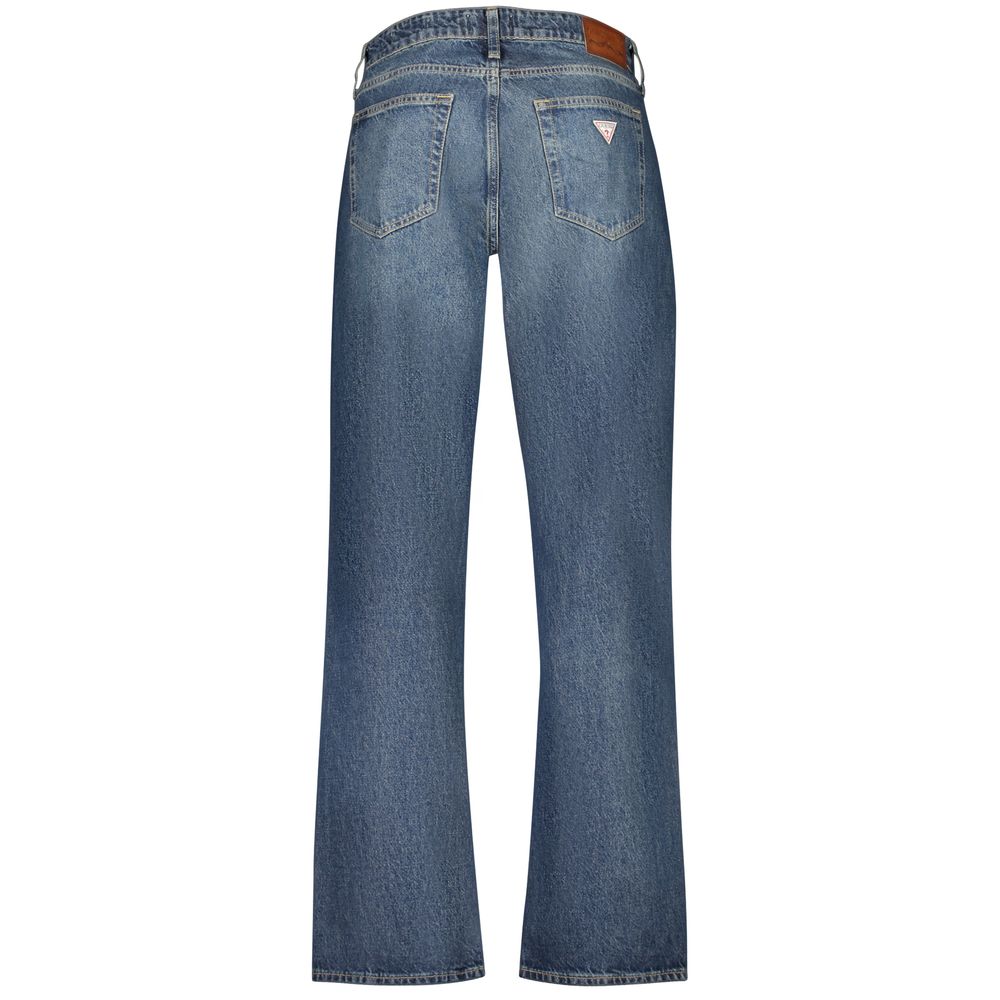 Guess Jeans Blu Cotton Men's Jeans – Relaxed Fit, Trendy Style