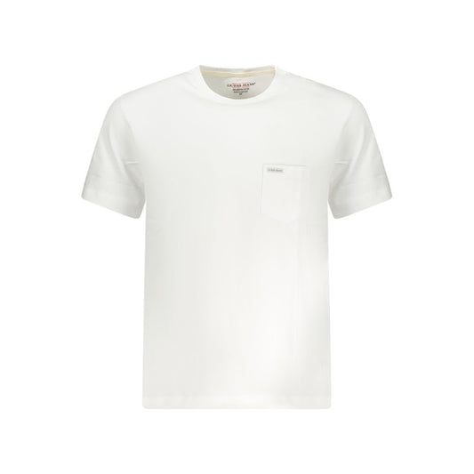 Guess Jeans Bianco Cotton Men T-Shirt - A Chic Staple for Your Wardrobe