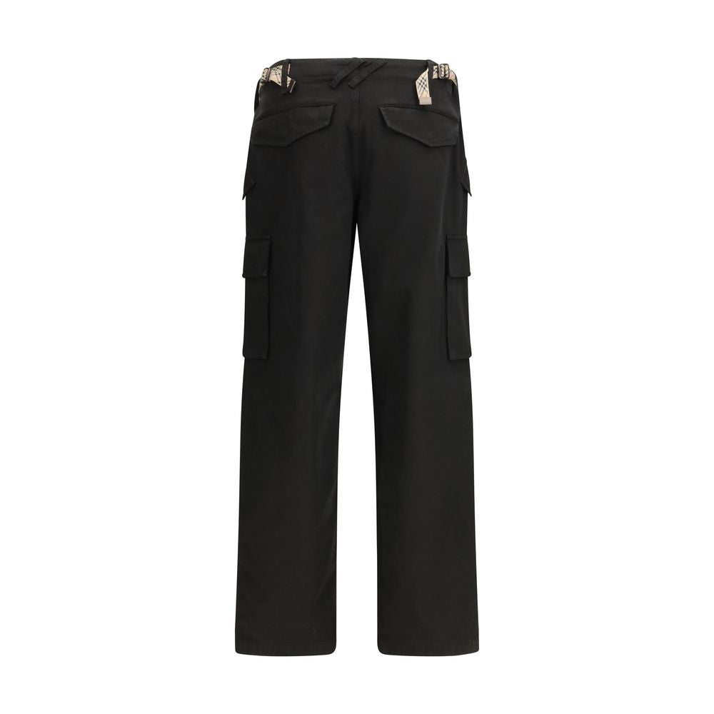 Burberry Black Cotton Cargo Pants IT48 | M