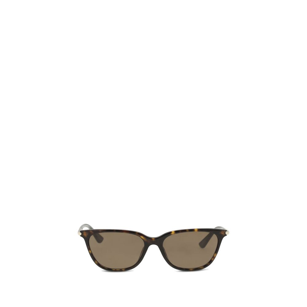 Alexander McQueen Women’s Cat-Eye Sunglasses – Brown Acetate Frame