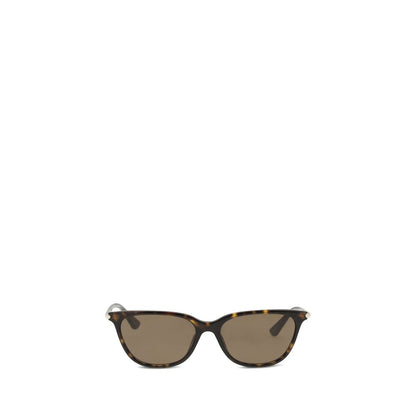 Alexander McQueen Women’s Cat-Eye Sunglasses – Brown Acetate Frame