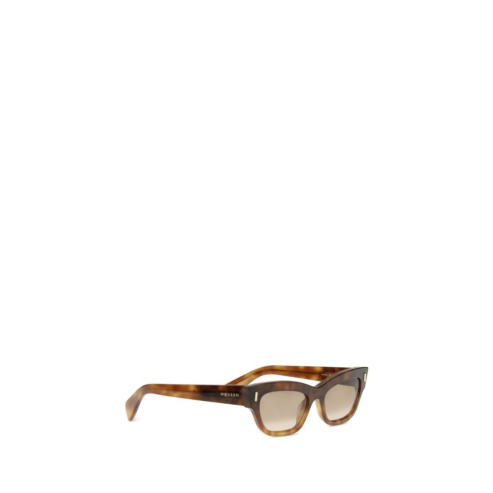 Alexander McQueen Women’s Cat-Eye Sunglasses – Brown Acetate