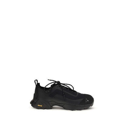 ROA Black Polyester Athletic Sneakers - Katharina Light