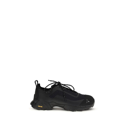 ROA Black Polyester Athletic Sneakers - Katharina Light