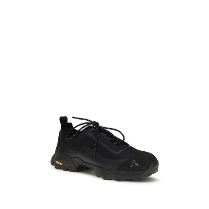 ROA Black Polyester Athletic Sneakers - Katharina Light